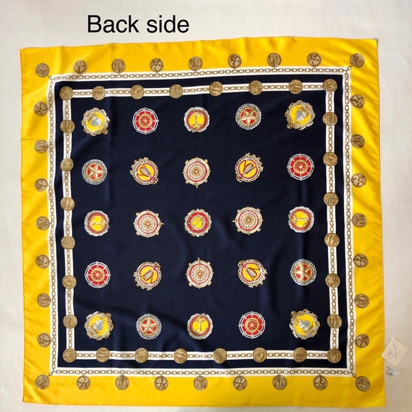 NWT Nautical Old World Italian Scarf 34”x34” - Picture 3 of 12